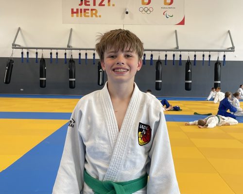 Tobias beim DJB Sichtungslehrgang U15