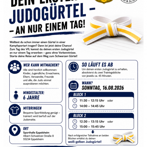 Dein erster Judogürtel – an nur einem Tag
